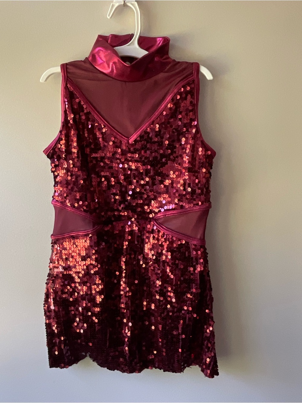 Balera Ultra Sparkle Dress in Black Cherry